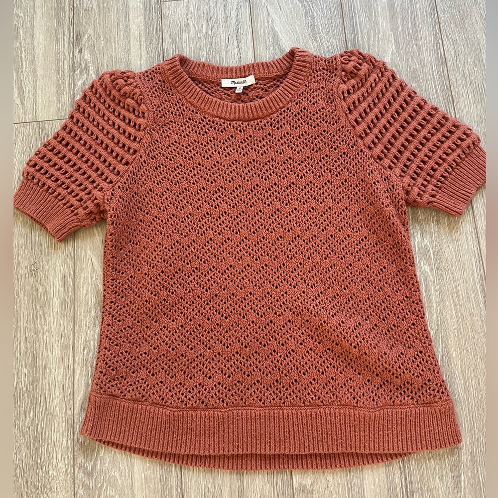 Madewell Atwater Crochet Sweater Tee